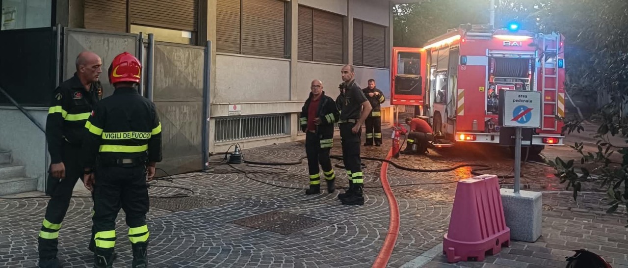 Incendio in Municipio ad Appiano Gentile