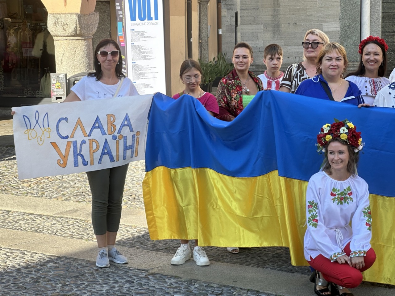 In piazza per celebrare i 35 anni di indipendenza dell’Ucraina
