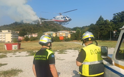 Incendio del Monte Goj, proseguono le attività di presidio e spegnimento