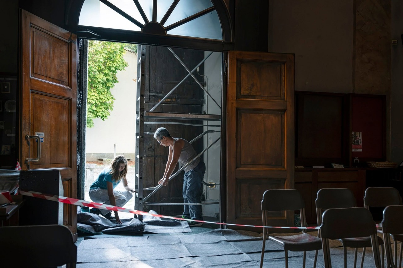 Al via i lavori di restauro del portone del santuario di Santa Maria della Noce