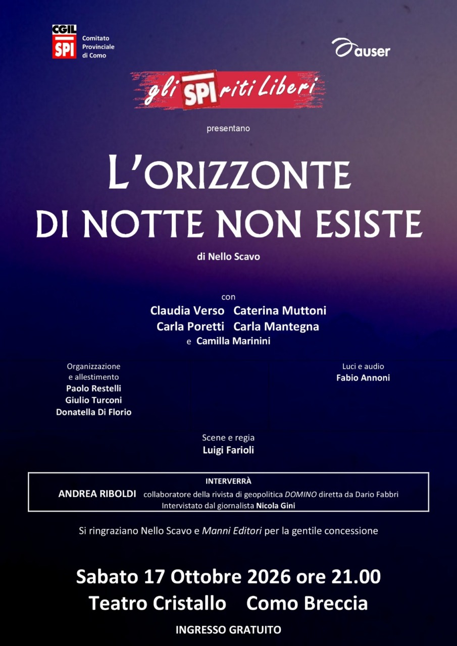 “L’orizzonte di notte non esiste”: a teatro per riflettere