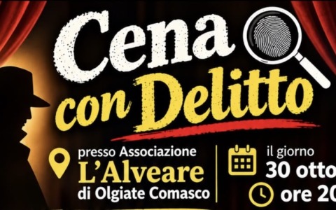 Cena con delitto nella sede dell’associazione L’Alveare