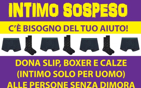 Torna “Intimo Sospeso”: donazioni nei mercati e nei negozi per i senza dimora