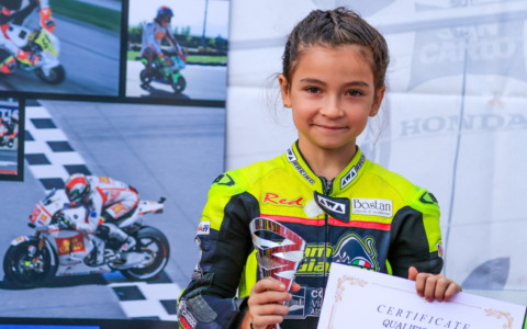 A 8 anni Helena conquista il Trofeo Simoncelli