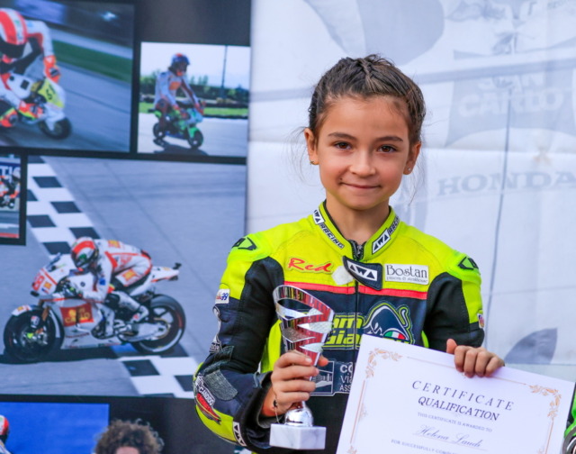 A 8 anni Helena conquista il Trofeo Simoncelli