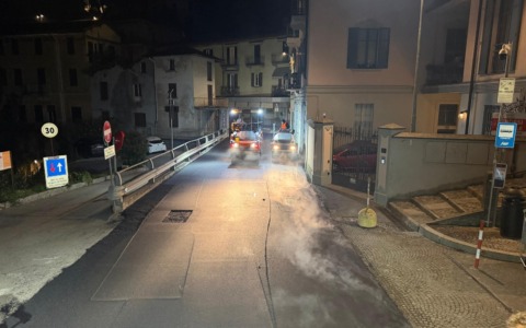 Completati i lavori i lavori di asfaltatura della SP583 Lariana a Blevio