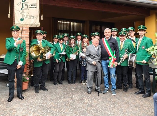 Cermenate festeggia i 100 anni di Cesare Visconti